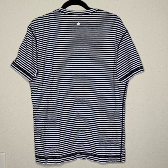 lululemon athletica Tops - Black and white strip lululemon short sleeve top